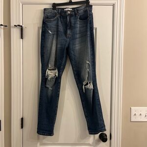 Distressed Denim Jeans